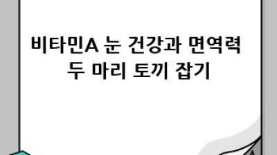 면역력 UP! 비타민 가득한 음식으로 건강 지키기